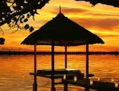 <b>Atardecer en la playa</b>